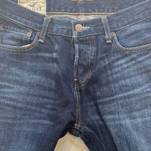 Hollister Slim Blue Jeans with Authentic Fading
